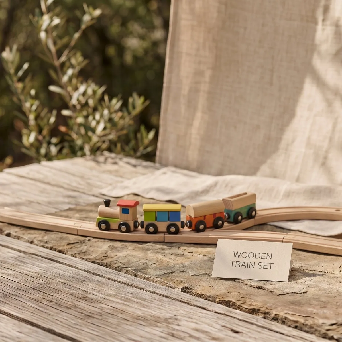 Wooden Train Set